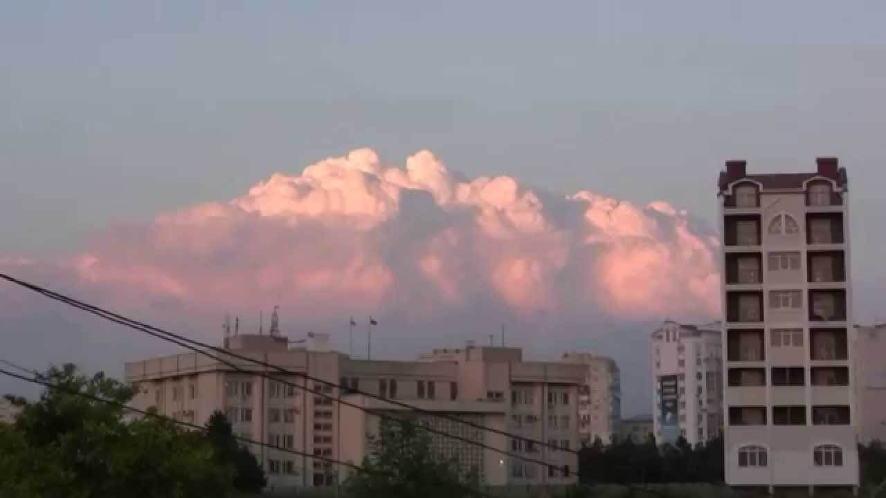 Облако и самолет. Август 2015 Омега