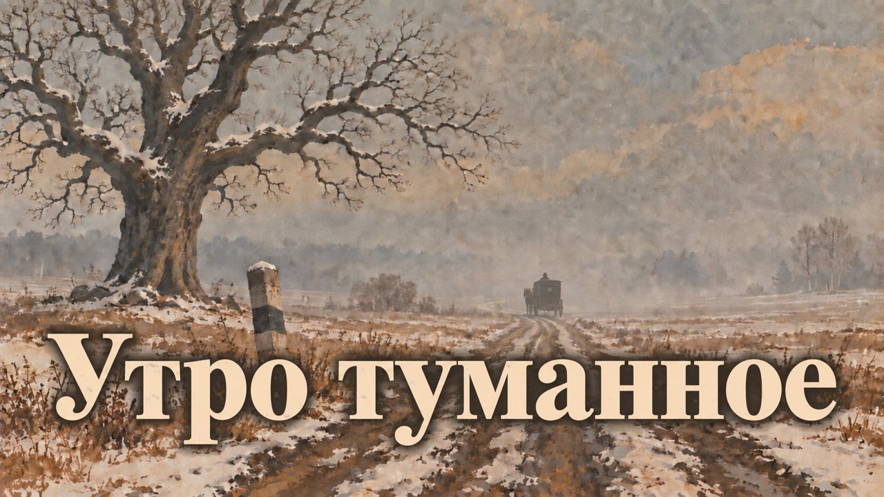 Turgenevs Misty Morning in Russian  Song  Утро туманное