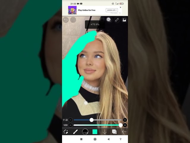 Как покрасить волосы в приложении ibis paint x 