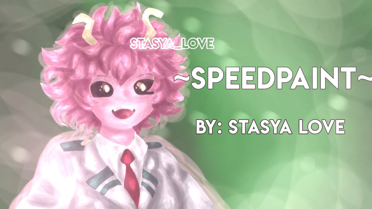 Speedpaint  by Stasya_love Мина Ашидо 