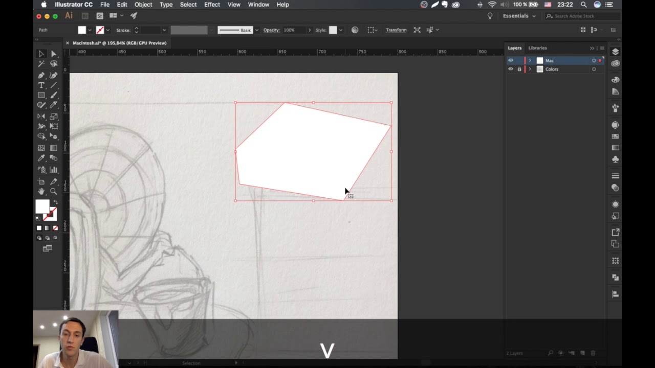Как работать с инструментом Перо в иллюстраторе - Pen Tool  Урок Adobe Illustrator