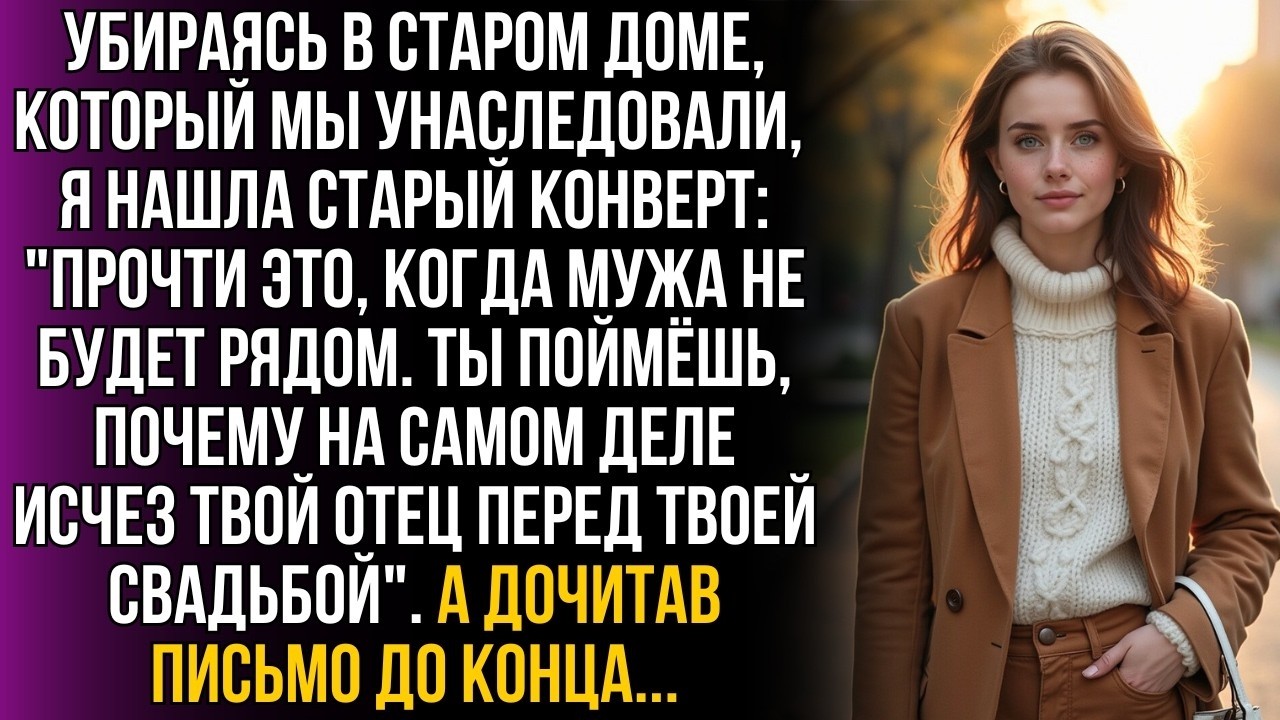В унаследованном доме я нашла письмо про отца. Прочти, пока мужа нет рядом… А дочитав его…!