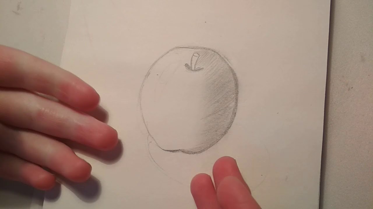 Как нарисовать яблоко  урок 1 