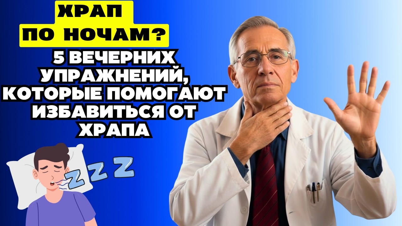 ХРАП ПО НОЧАМ? ПОПРОБУЙТЕ ЭТИ 5 УПРАЖНЕНИЙ ПЕРЕД СНОМ