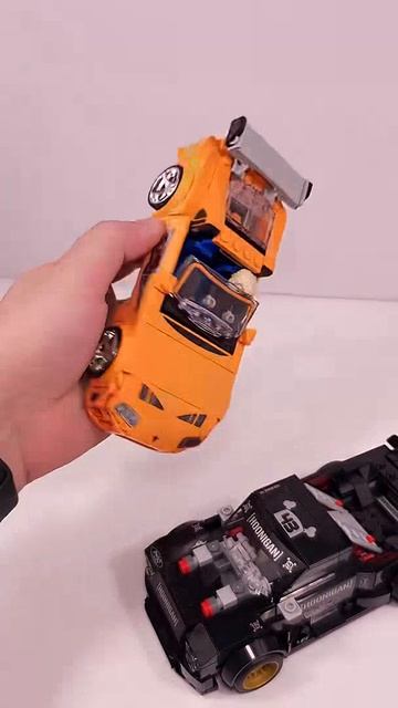 LEGO Speed Champions Hoonitruck MOC 77262 vs Toyota Supra MK4 из The Fast and The Furious