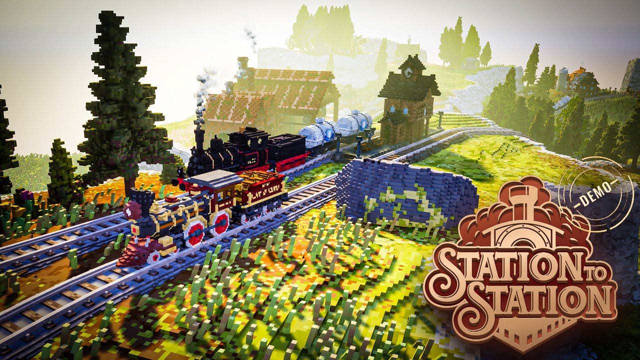 Station to Station  Demo  steam  trains  Management  Voxel art