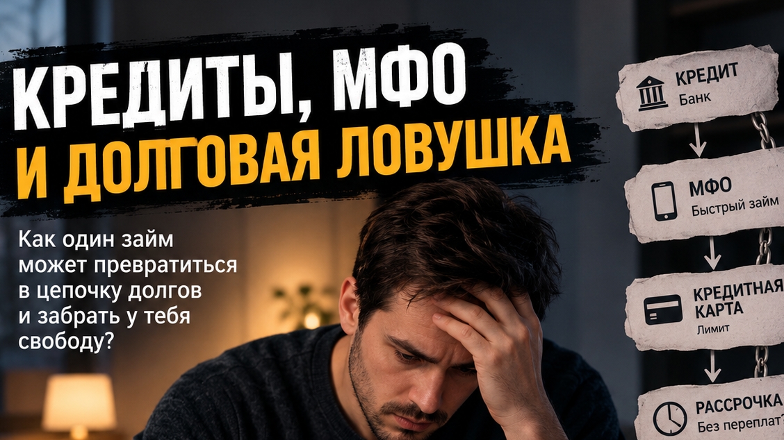 Как кредиты и МФО затягивают человека в долги