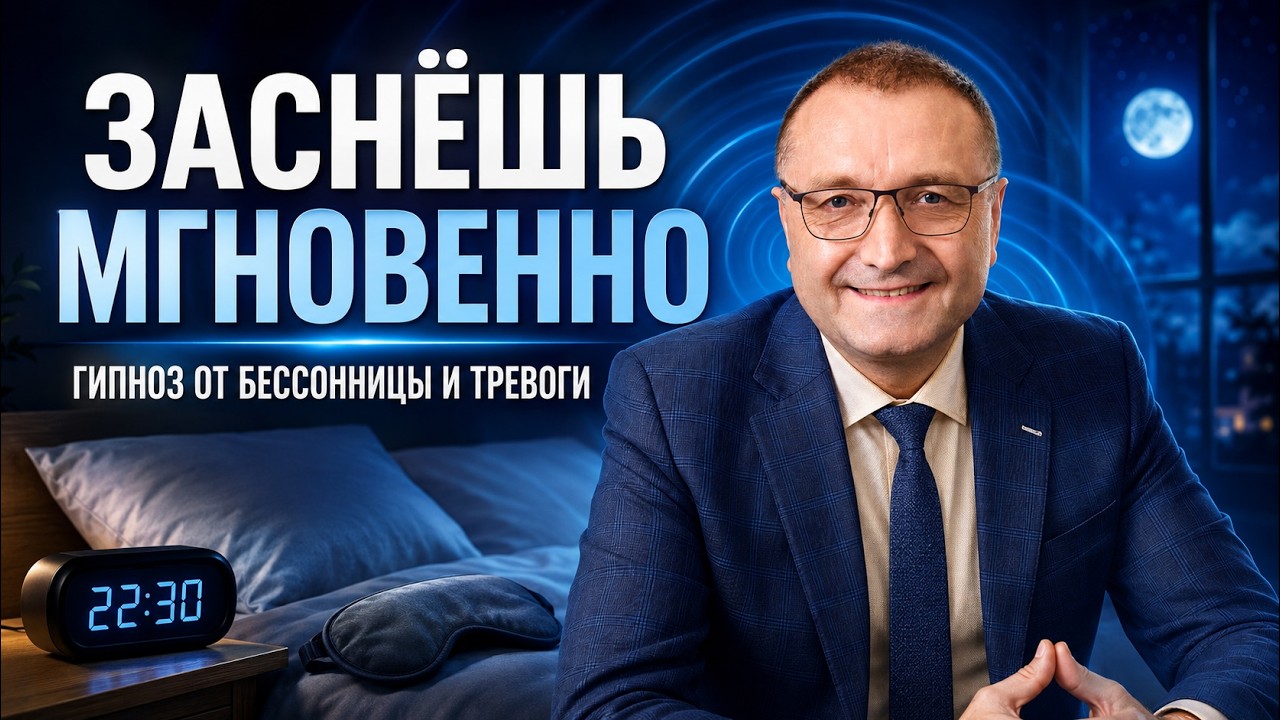 Заснёшь мгновенно  гипноз от бессонницы и тревоги