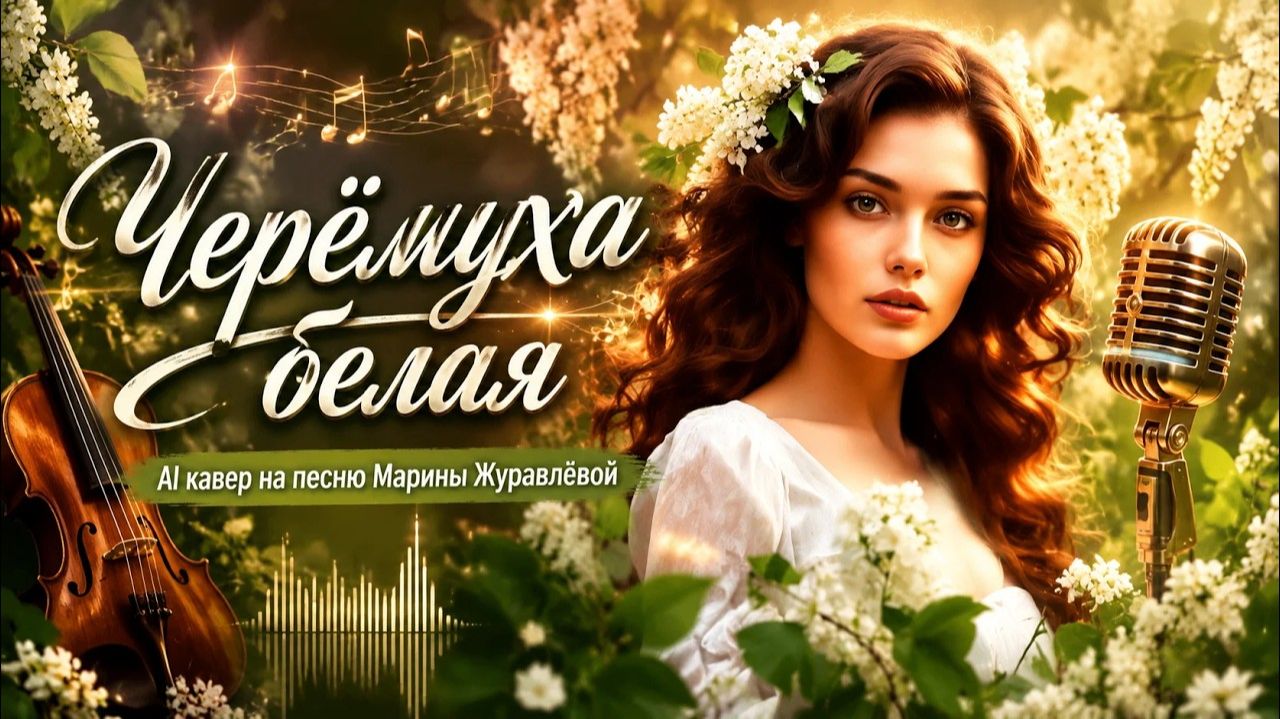 Черёмуха белая - AI Кавер на песню Марины Журавлёвой [get-save.com]