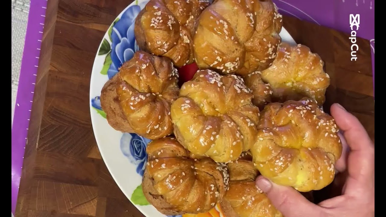 Изумительно красивые пышные булочки с творогом!