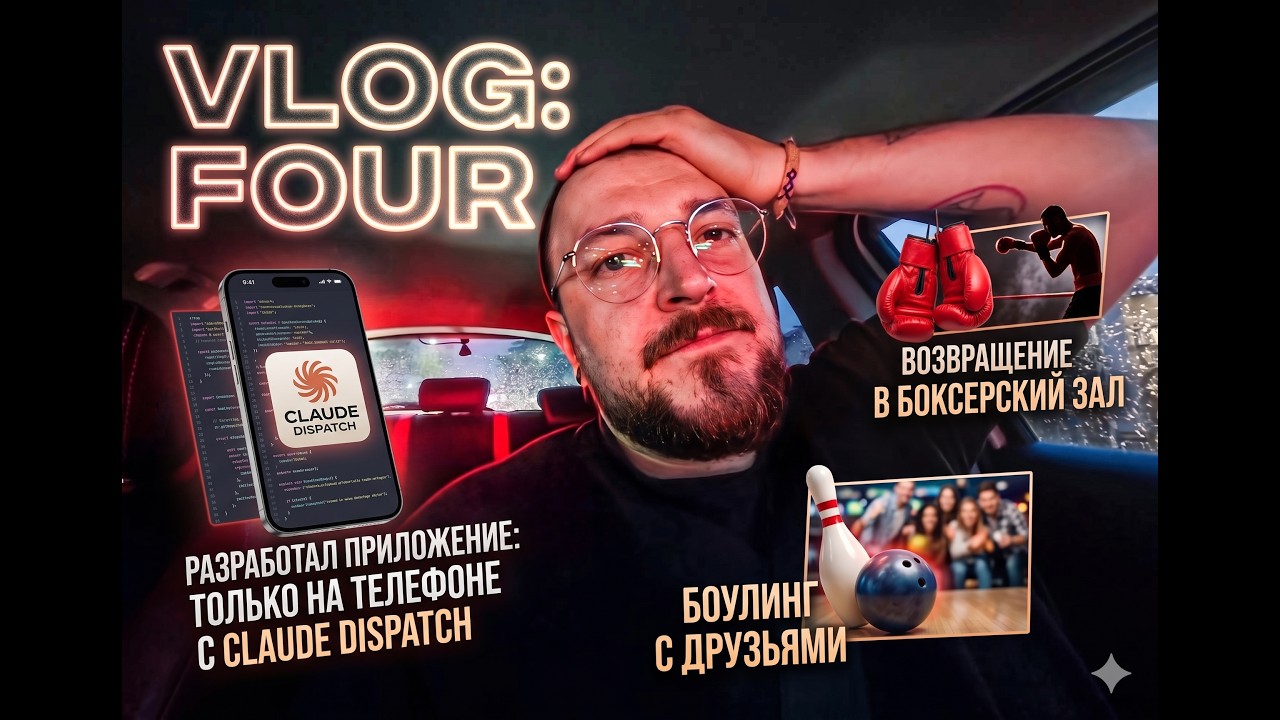 VLOG:FOUR Сделал приложение без компа сходил на бокс и ничего не успел.
