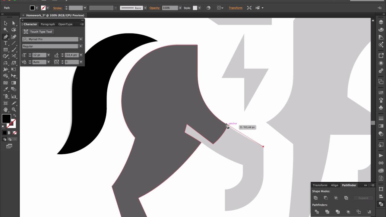 3.3.2. Урок Adobe Illustrator  Ядро 1.0 - Иллюстратор уроки для начинающих
