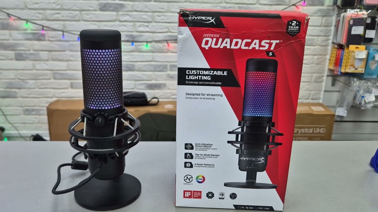 Микрофон HyperX Quadcast S