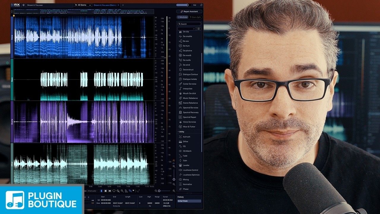 Разделение на стемы  Сравнение RX 12 RX 11 и RX 10 от Plugin Boutique  iZotope