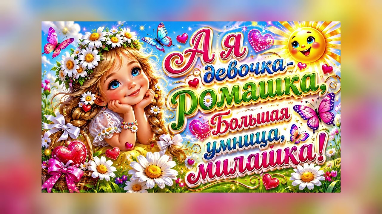 А я девочка-ромашка...