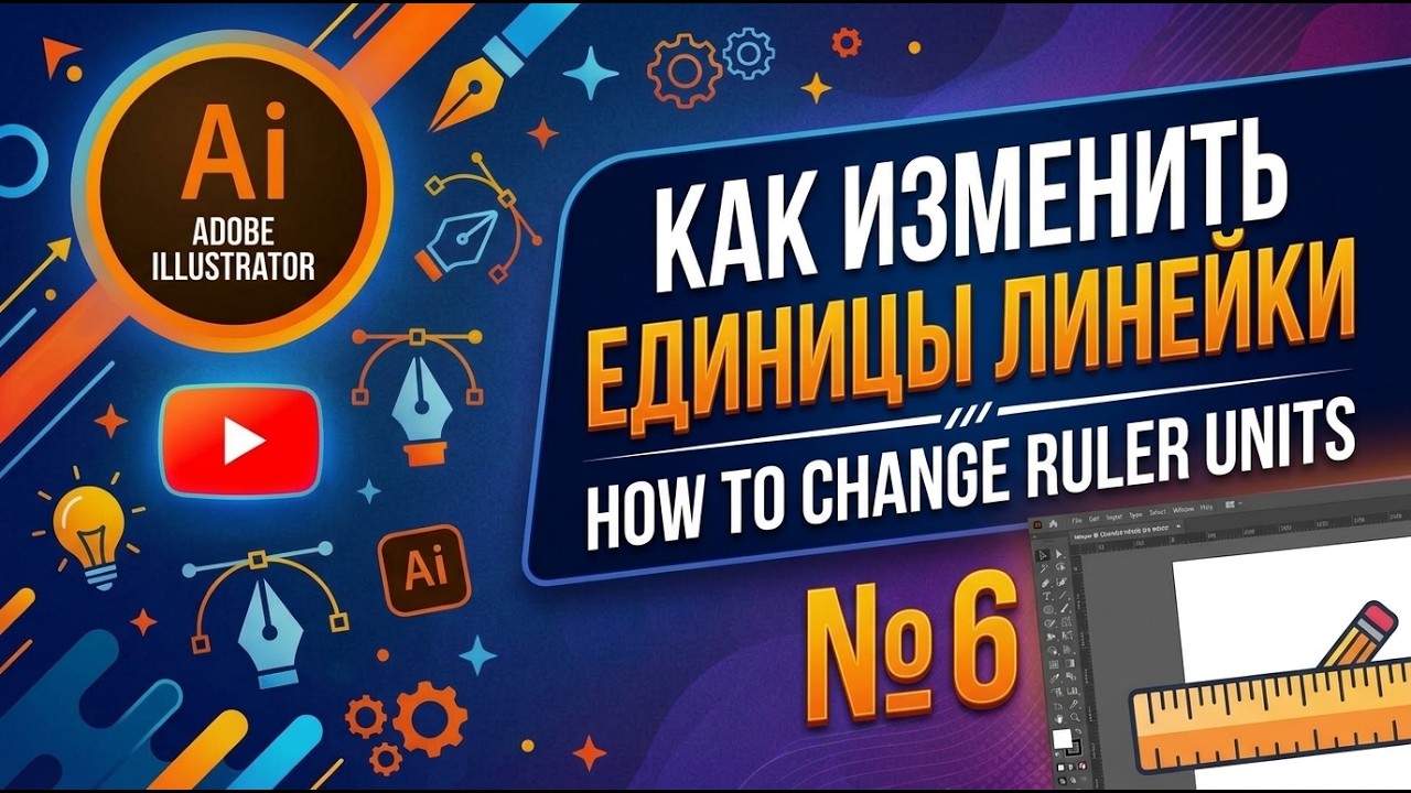 Как изменить единицы линейки в Adobe Illustrator  How to change ruler units in Adobe Illustrator