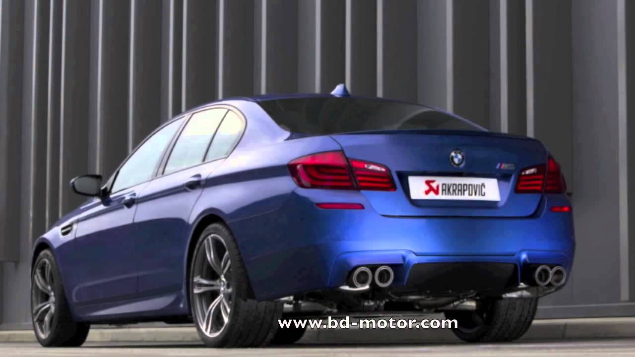 Звук мотора и Технические характеристики bmw m5 f10 akrapovic exhaust