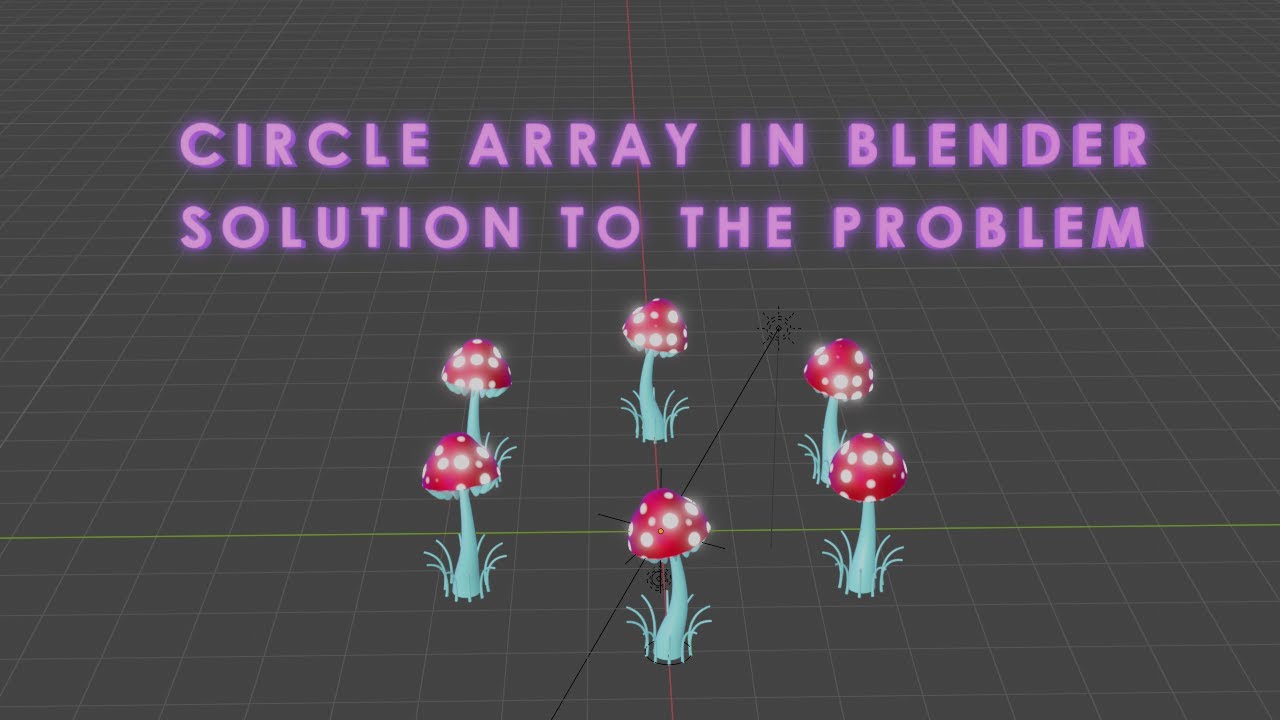 Круговой массив в Blender Решение проблем