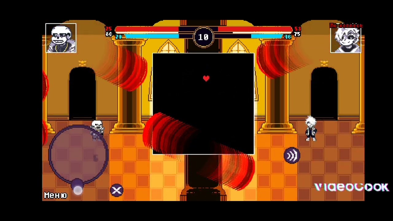 Я в первый играю в Underverse BajjIes X чара против кросс 
