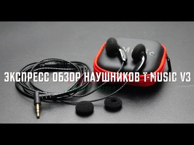 Экспресс обзор вкладышей T-Music V3 - Как они это сделали?