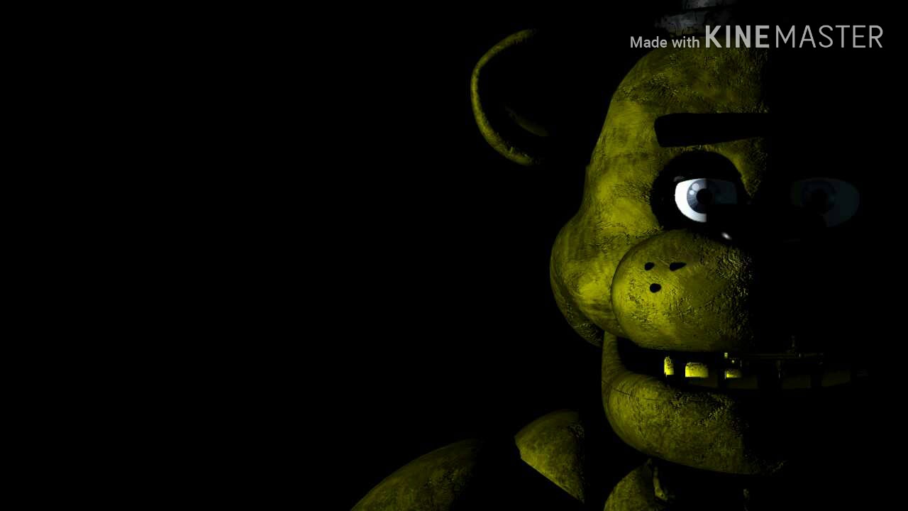 Гифка заставка фнаф 1 Golden Freddy анимация