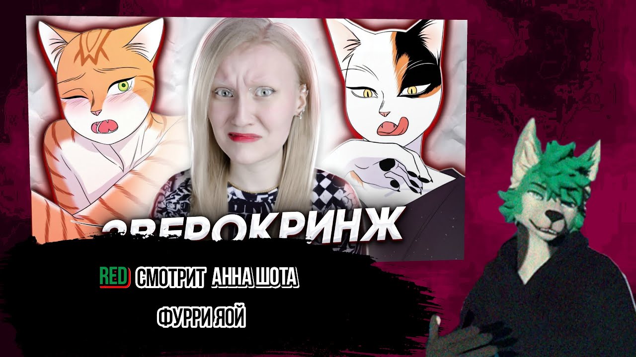 Red смотрит Анна Шота annashouta КРИНЖУЮ С ФУРРИ МАНГИ