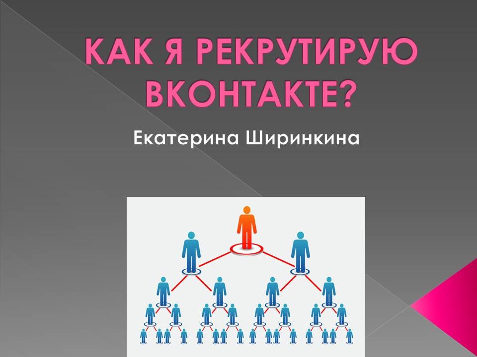 Как я рекрутирую Вконтакте - Екатерина Ширинкина