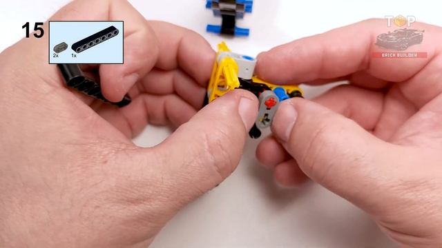 LEGO Technic Мотоцикл MOC 42218 58 деталей Альтернативная сборка для John Deere 1470H