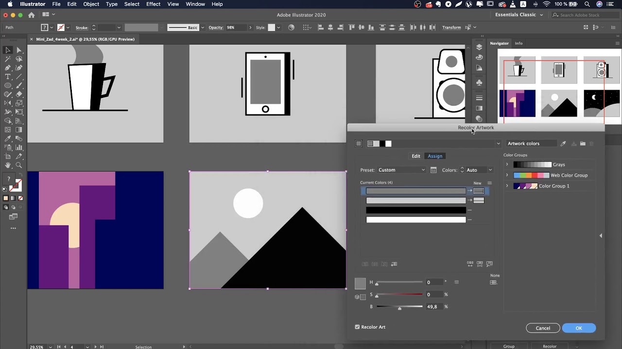 4.2. Упражнение в Adobe Illustrator | Иллюстратор уроки для начинающих
