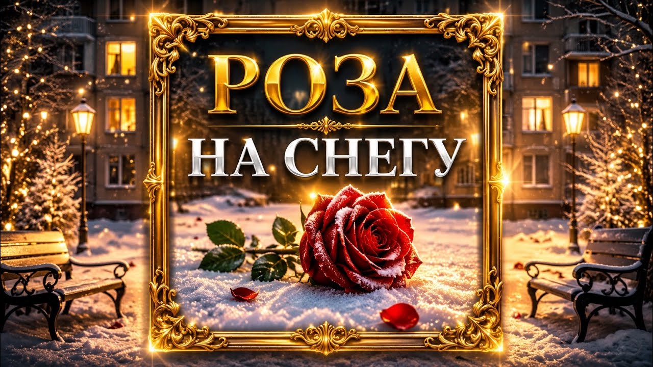 Роза на снегу