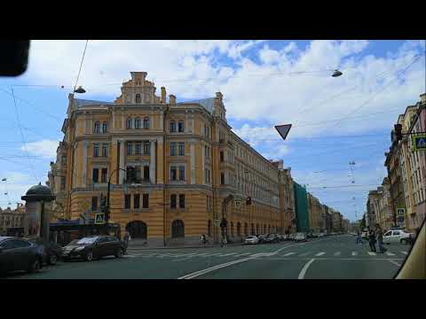 СП. Улицы Петербурга из окна машины  РФ