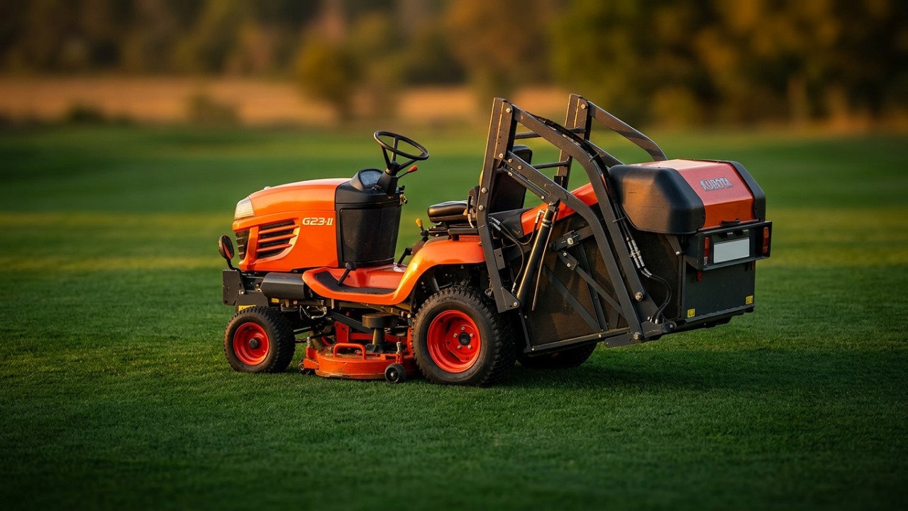 Звук самоходной газонокосилки Kubota