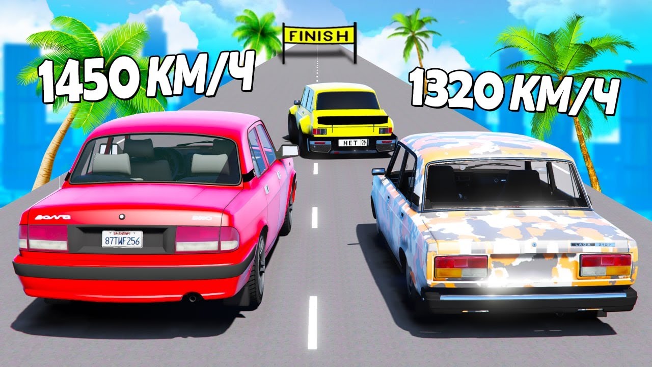 3 ГОНЩИКА 1 ПОБЕДИТЕЛЬ! НОВЫЕ ГОНКИ В ДУБАЕ НА ОДНУ МИЛЮ! ДРАГ РЕЙСИНГ В GTA 5! ОБЗОР МОДА В ГТА 5!