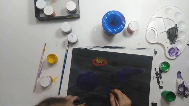 Как нарисовать космос  how to draw space