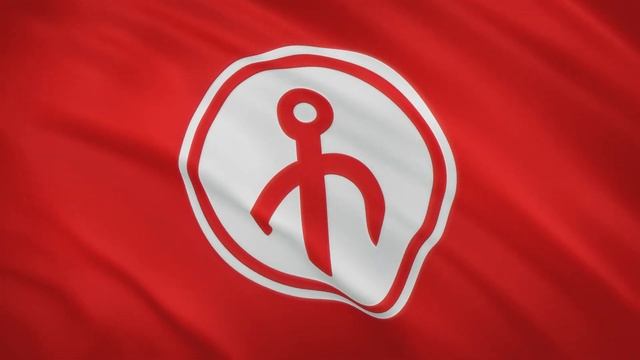 Nogais Waving Flag  Ногайцы. Развевающийся флаг 4K