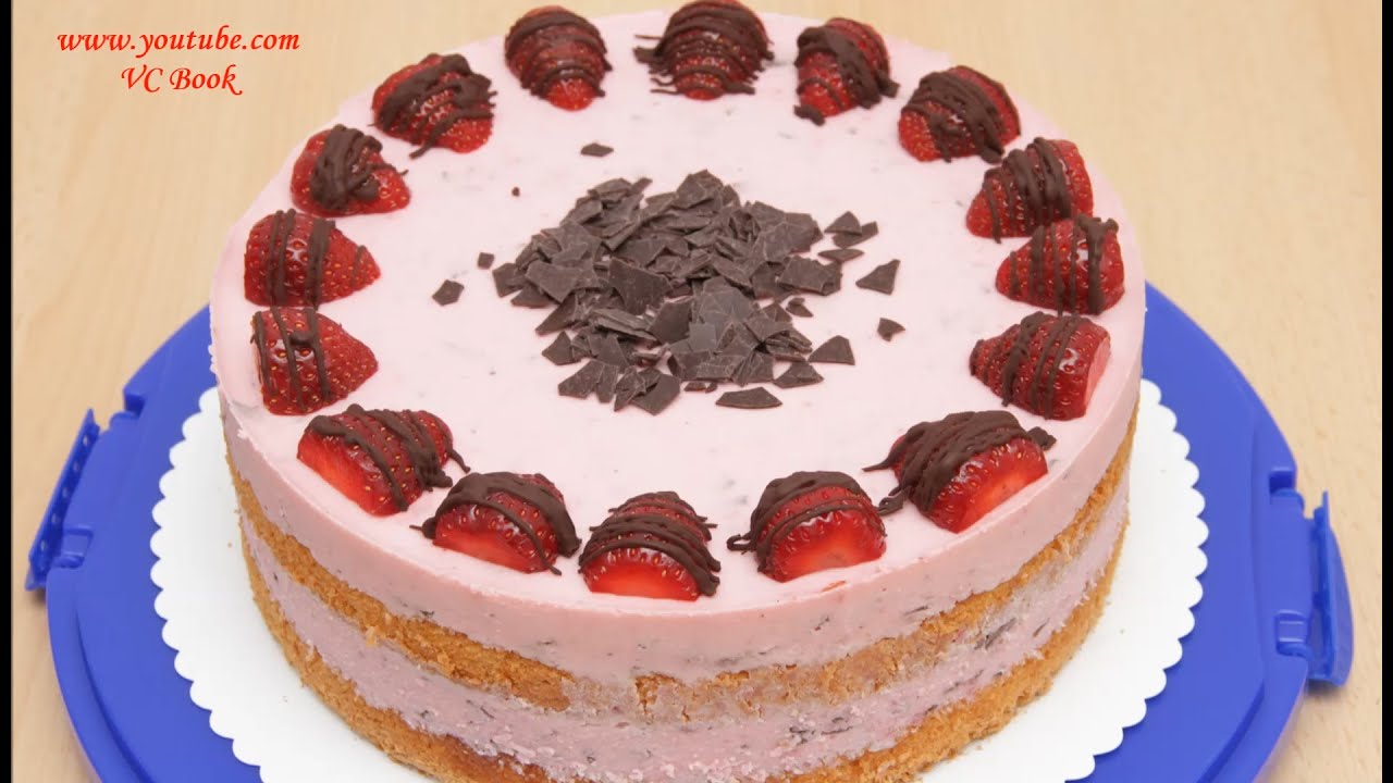 Клубничный торт  Торт с клубникой