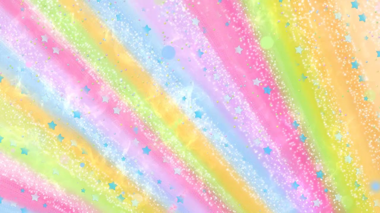Футаж- фон  Радужные частицы Rainbow Particles Background 