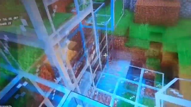 Дом в виде колбы в маянкрафтminekraft