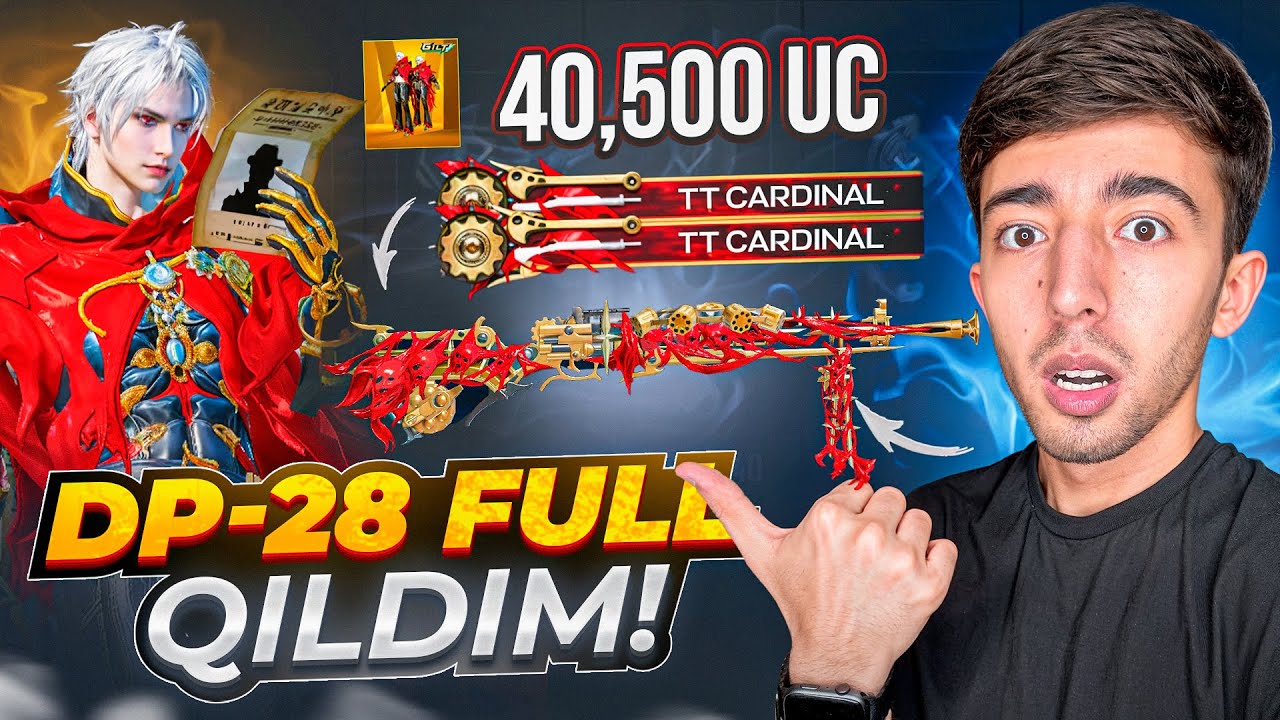 40500 UC YANGI DP-28 FULL QILDIM  ENG OMADLI OPEN KEYS - PUBG MOBILE!!!