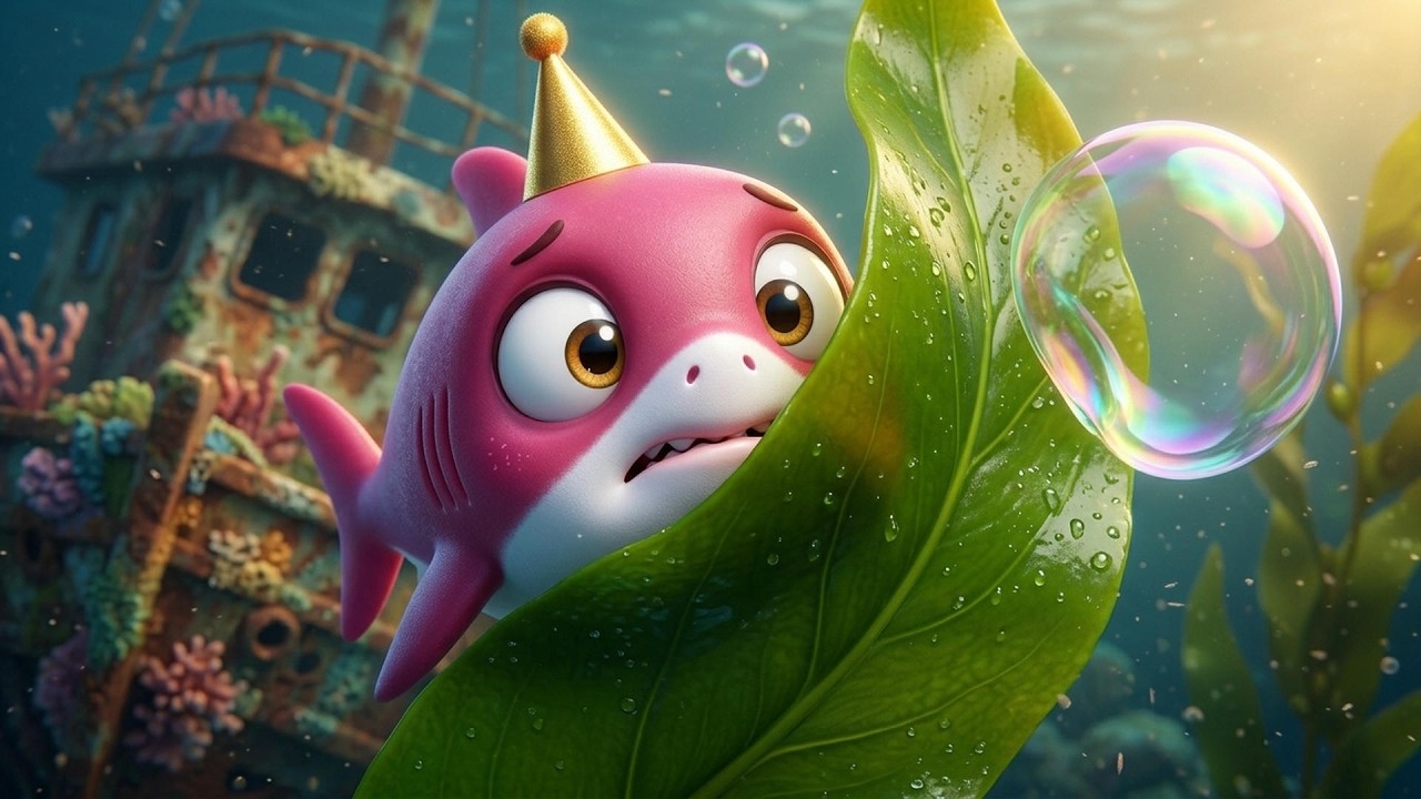 Вечеринка с воздушными шарами и мыльными пузырями от Baby Shark: Танцы и радость   Мультфильм для