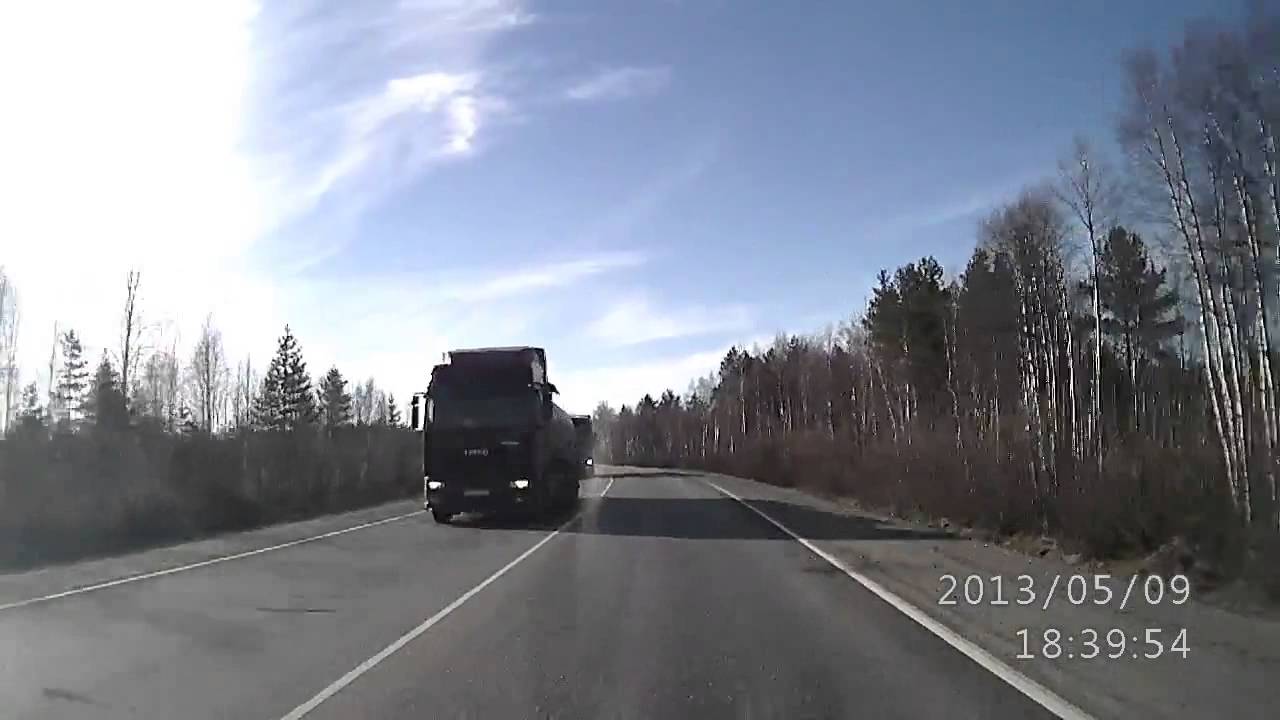 Северодвинск-Архангельск. Вылетел с трассы-2 видео с др. рега
