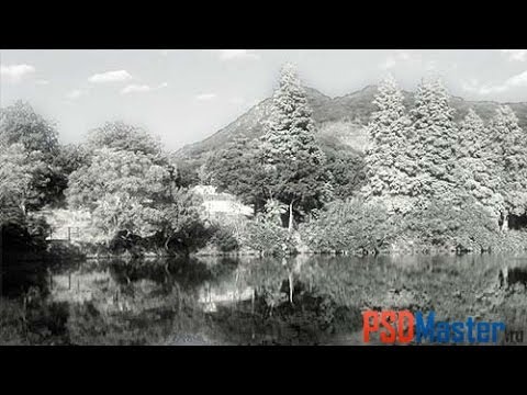 Неразрушающий Инфракрасный эффект свечения в Photoshop