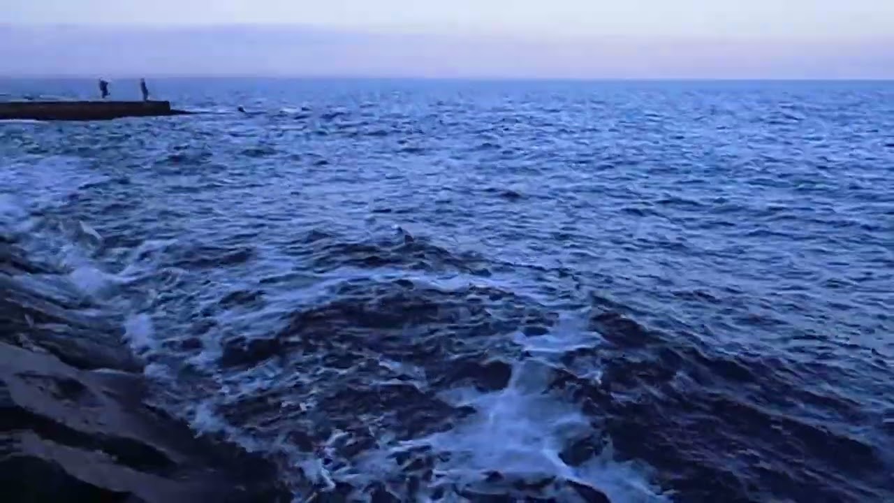 Odessa Beaches now.Relaxing Black Sea. 2023. 09 23 02 23 Синева синева.....