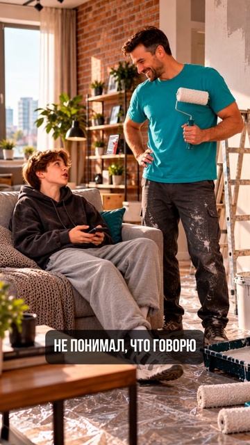Сынок ты же сам хотел помогать. Помнишь?