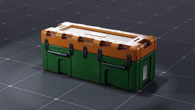 3D-Анимация футуристического сундука