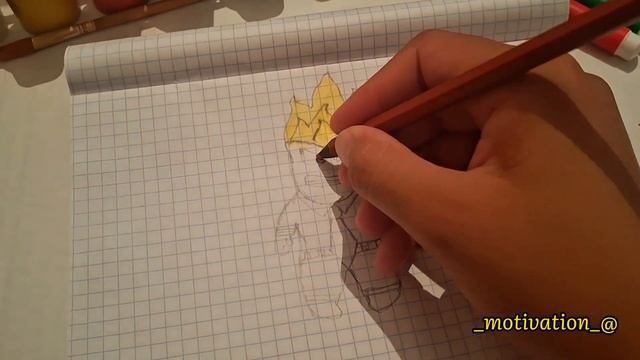 ГНЕВ из мультика Головоломка как нарисовать  простой рисунок с карандашом