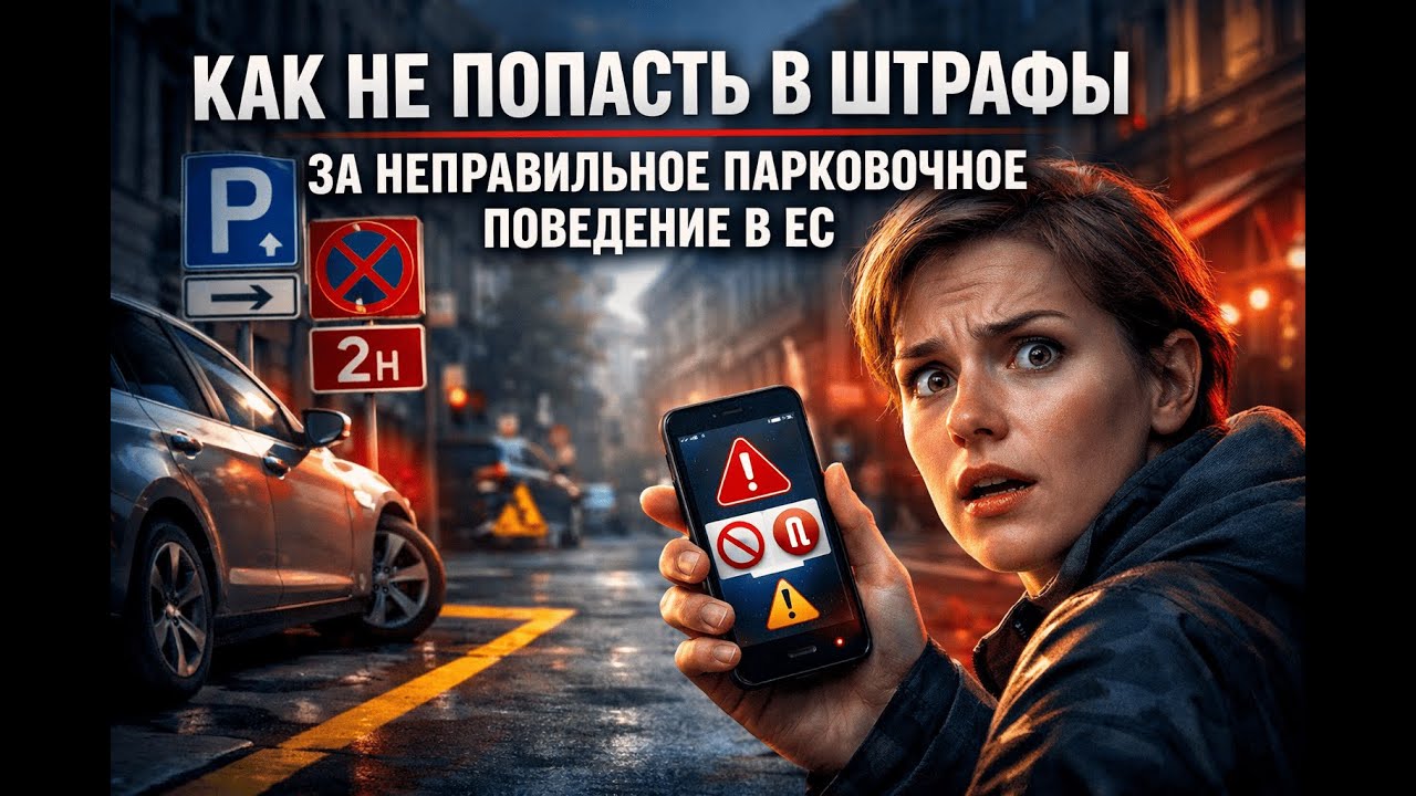 Как не попасть на штрафы за парковку в ЕС: знаки зоны приложения и типовые ловушки