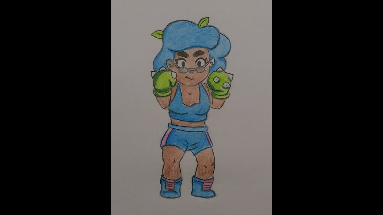 Как нарисовать Розу из Brawl stars