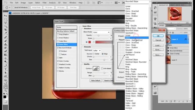 Photoshop ретушь Губ урок 17