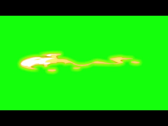 Огонь №20 Бесплатный Эффект Пламя на Зеленом фоне